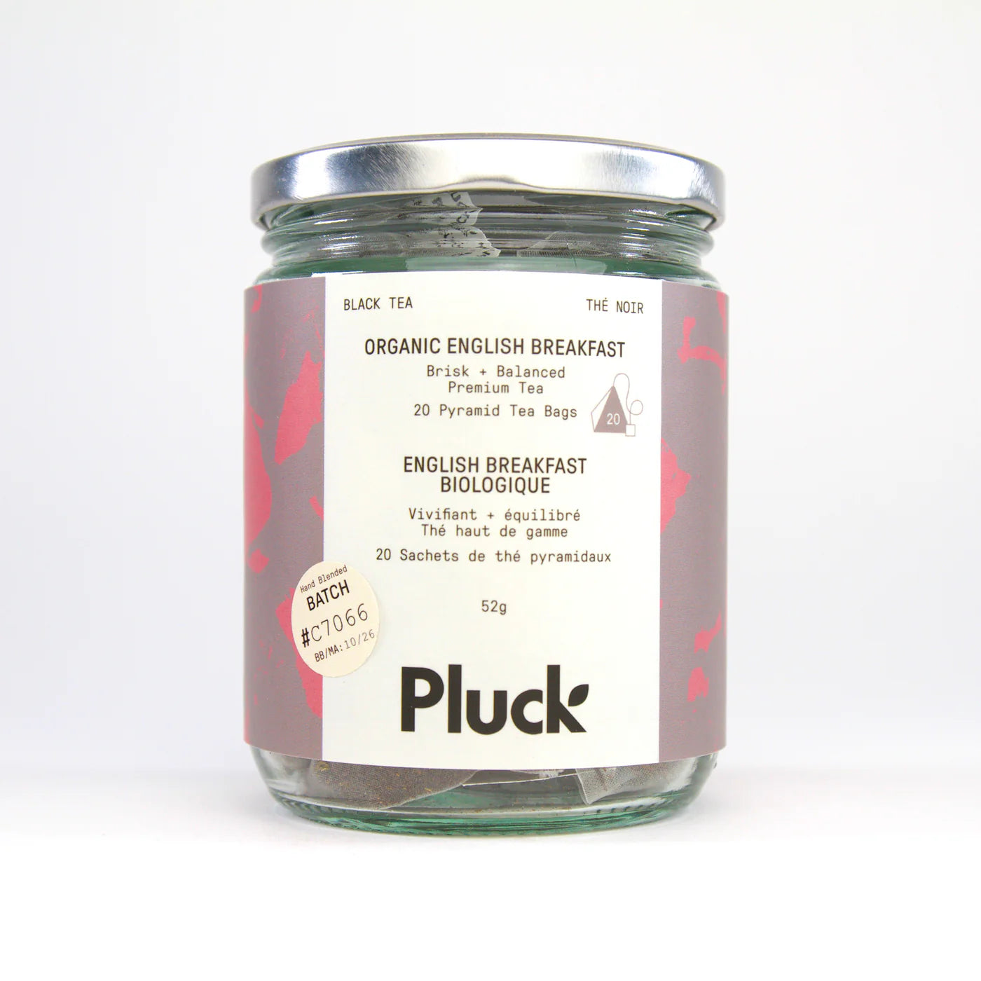 PLUCK - Organic English Breakfast - Glass Jar