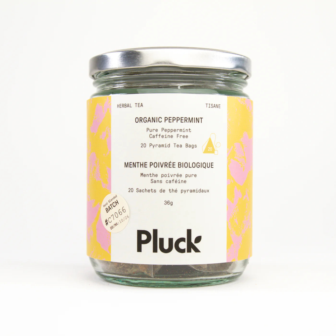 PLUCK - Organic Peppermint - Glass Jar