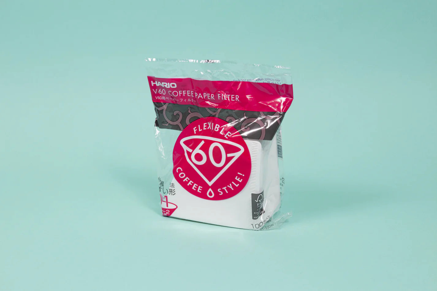 Hario V60 White Coffee Filters 100pc