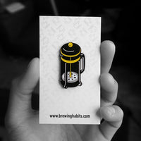 Brewing Habits Enamel Pins